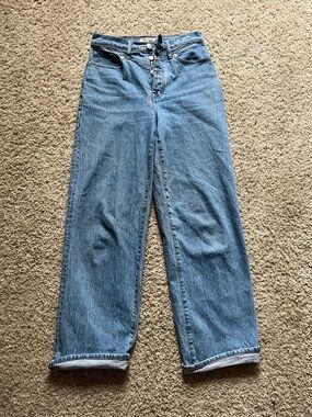 Madewell Light Blue High-Rise Wide Leg Jeans 26W ~27L